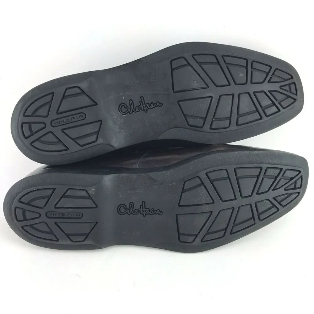 Cole Haan Air Loafer Men's 9 Brown Leather Apron Toe‎ Slip On Comfort Shoe